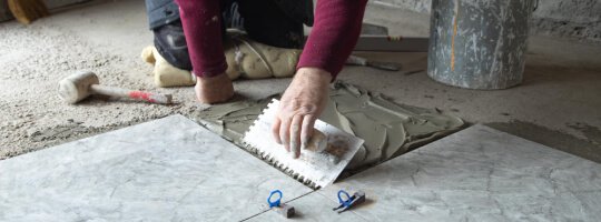 ''Home Solution Fix" Tile Installation